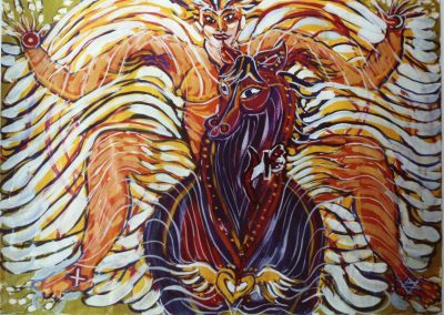 shaman painting for sale by Aviva Gold