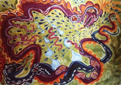 shaman painting for sale by Aviva Gold